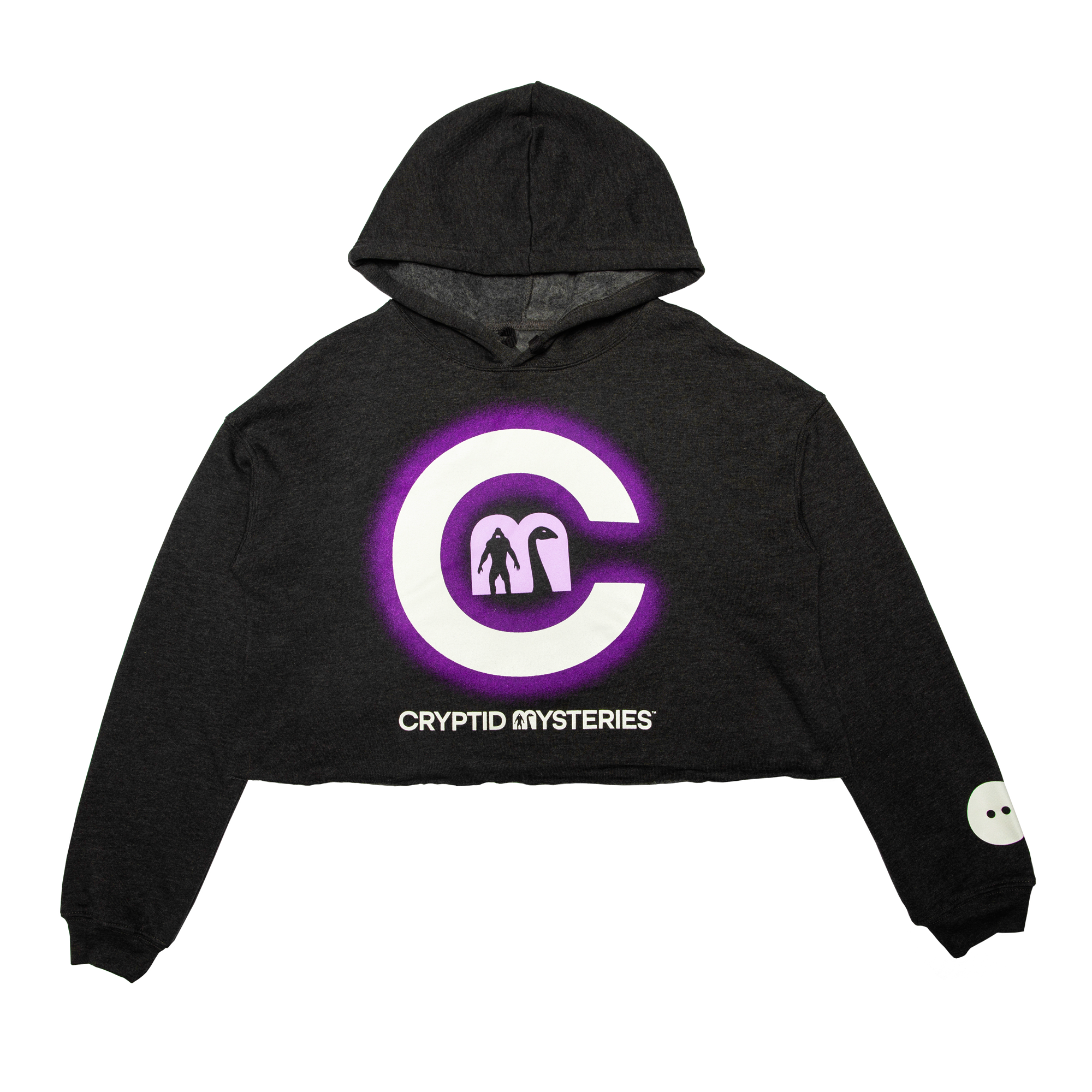 Cryptid Mysteries Crop Top - Grey