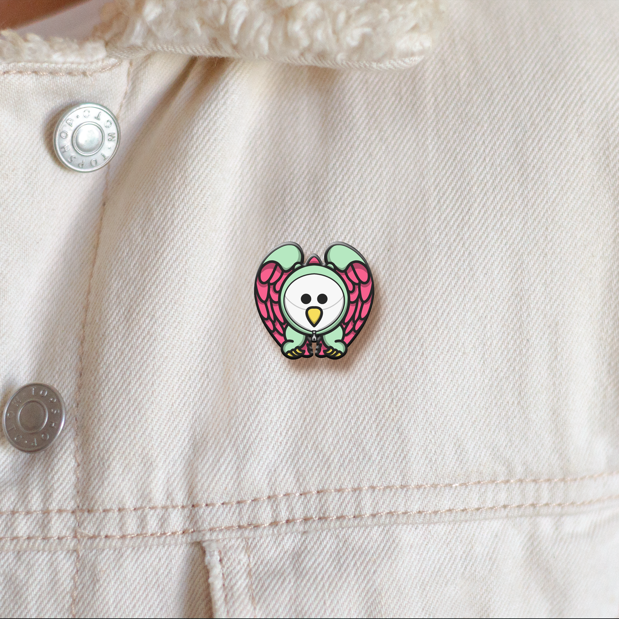 The Snallygaster Enamel Pin